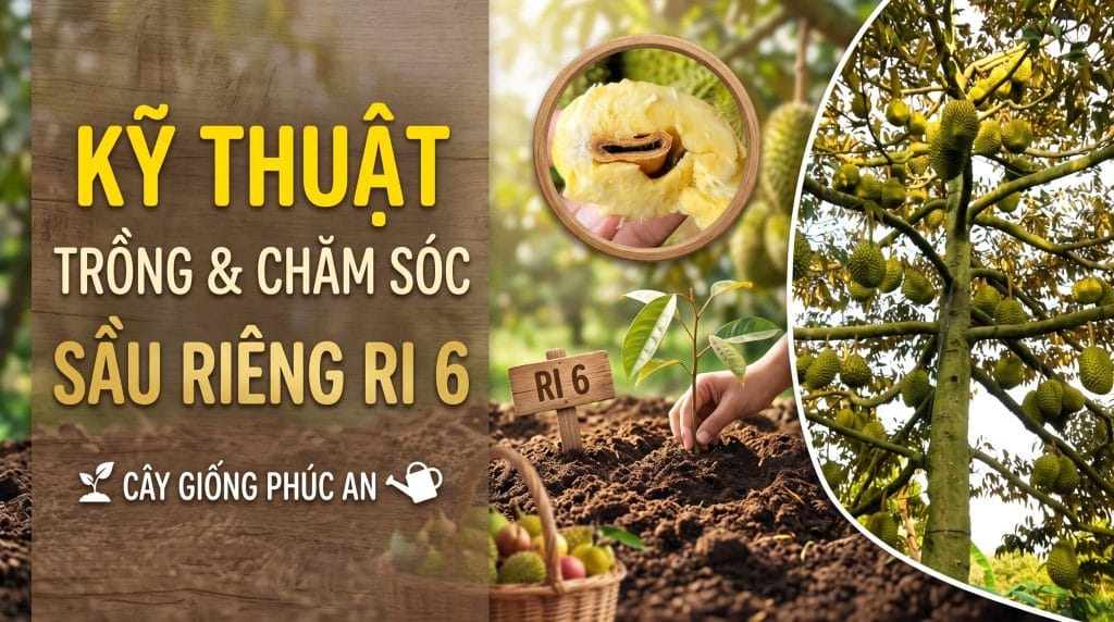 Kỹ thuật trồng và chăm sóc cây sầu riêng Ri6